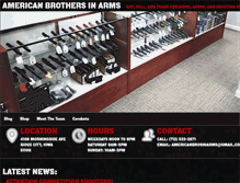 Tablet Screenshot of americanbrosinarms.com